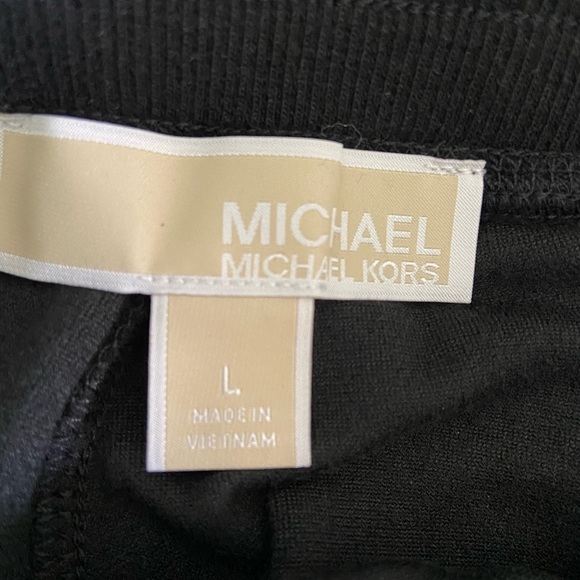 Michael Kors Lounge Pants Black Velour with pockets Cosy Comfortable Large NWT - Picture 4 of 9